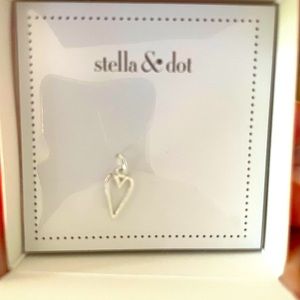 Stella & Dot Namesake Alphabetical silver heart